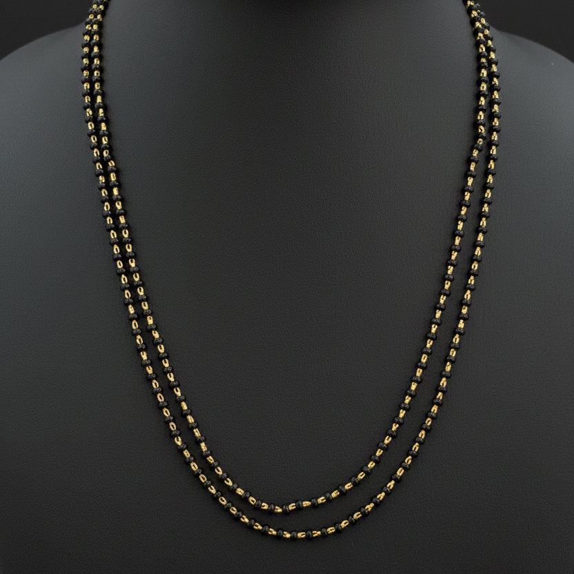 Decorative chain on a red fabric background