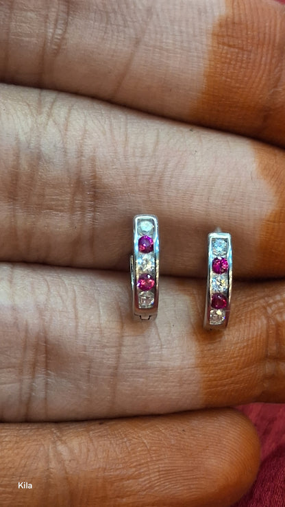 92.5 Silver Bali Earrings | Stylish Modern Design | Elegant Jewellery