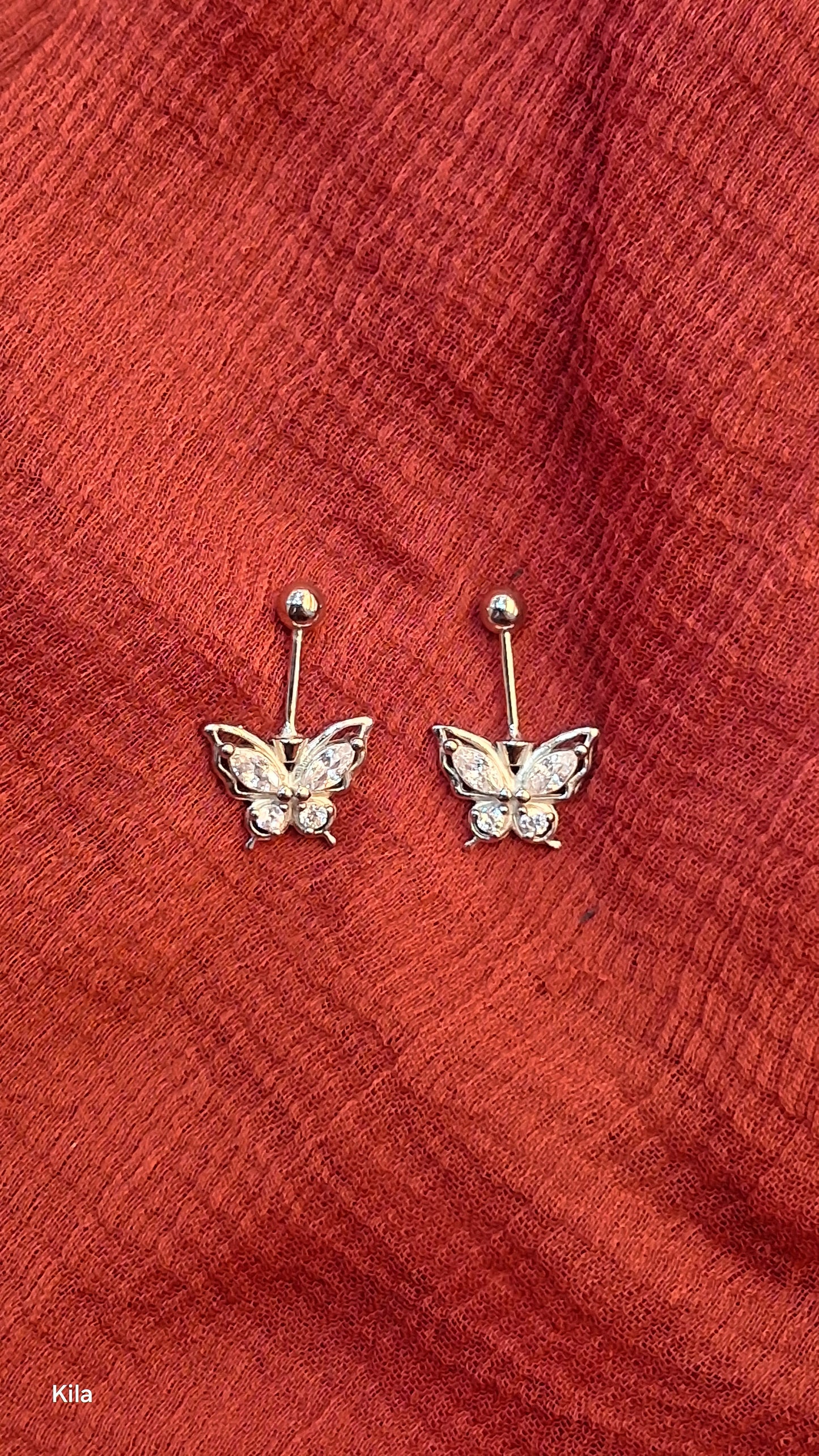 92.5 Silver Butterfly Bugadi Pair| Stylish Cute Design | Elegant Jewellery