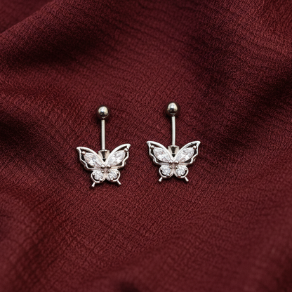 92.5 Silver Butterfly Bugadi Pair| Stylish Cute Design | Elegant Jewellery