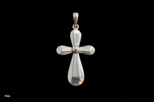 92.5 Silver Cross Design Pendant – Classic Elegant Style
