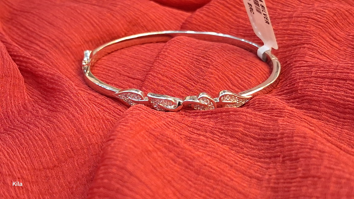 92.5 Silver Kada | Stylish Traditional Design | Elegant Jewellery