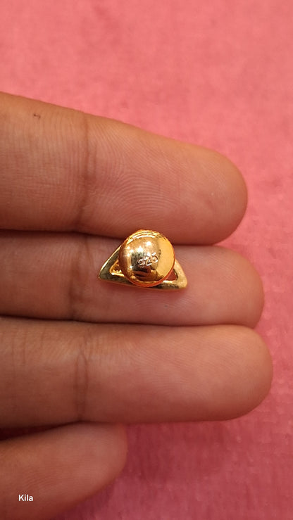 92.5 Silver Gold Plated Studs | Premium Finish Design | Elegant Jewellery