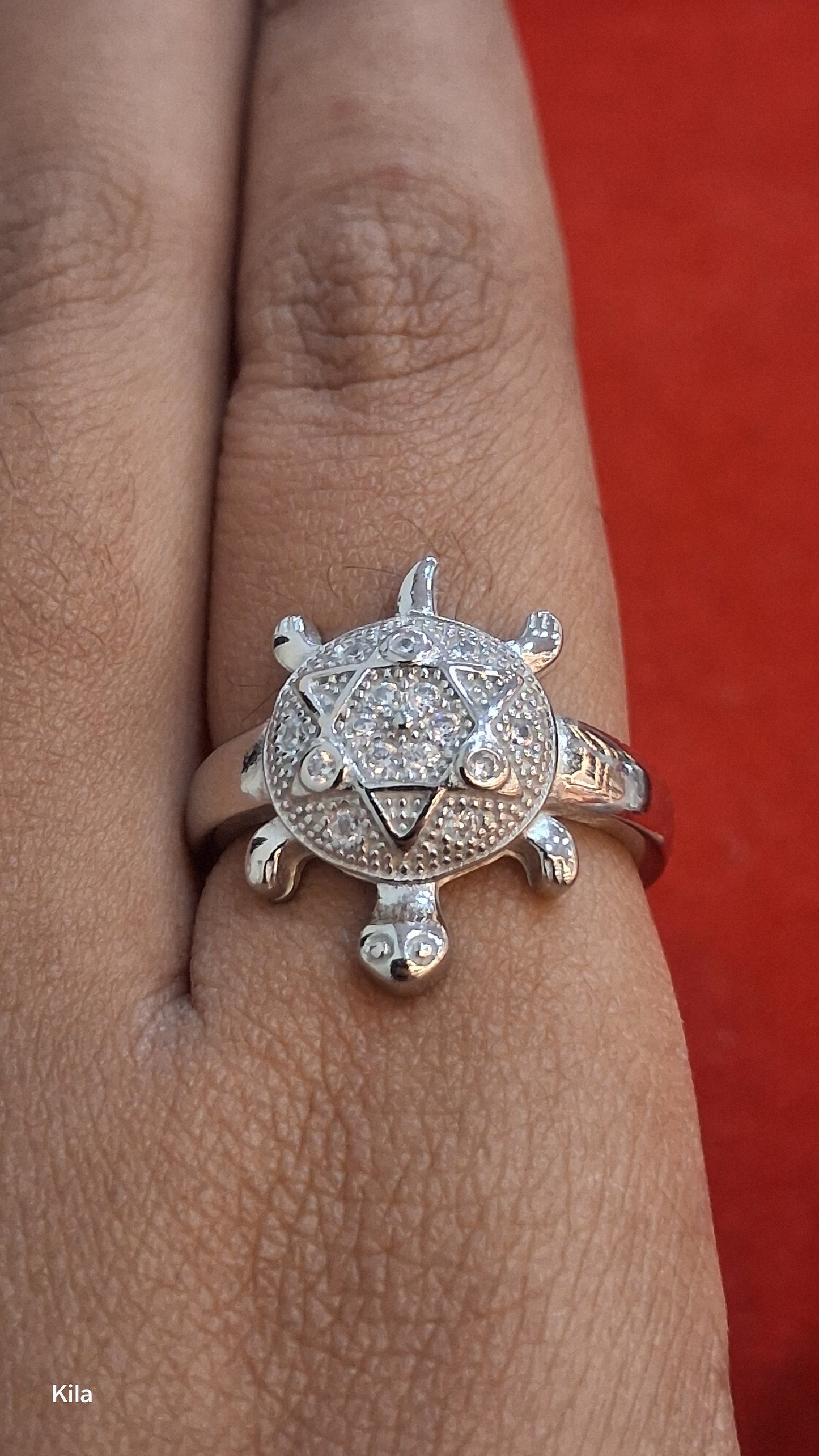 92.5 Silver Minimal Tortoise Ring | Simple Stylish Design | Everyday Jewellery