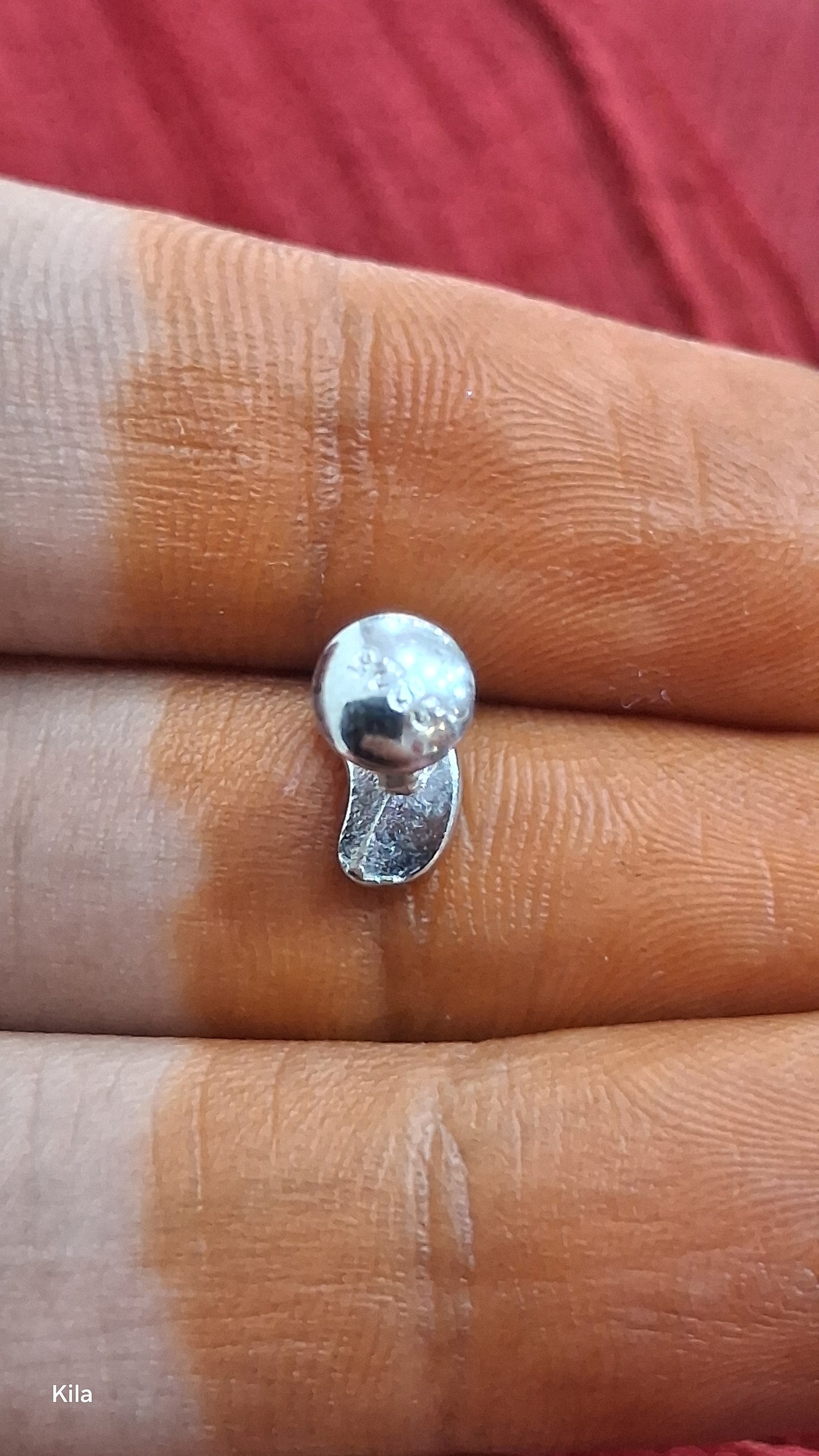 92.5 Silver Men’s Stud (Single) | Stylish Minimal Design | Elegant Jewellery for men