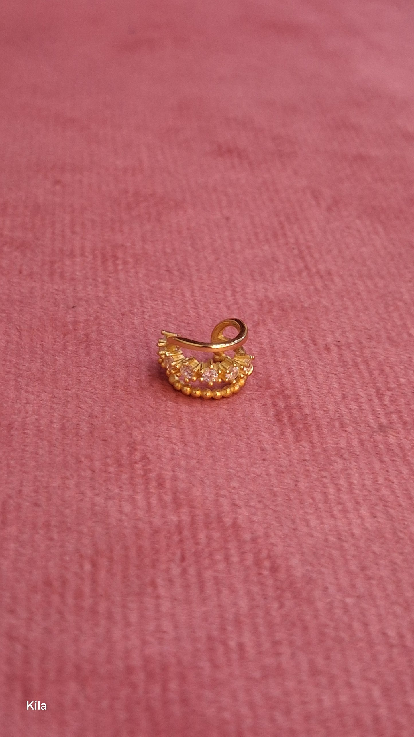 92.5 Silver Gold Plated Earcuff (Single Piece) | Stylish Modern Design | Jewellery