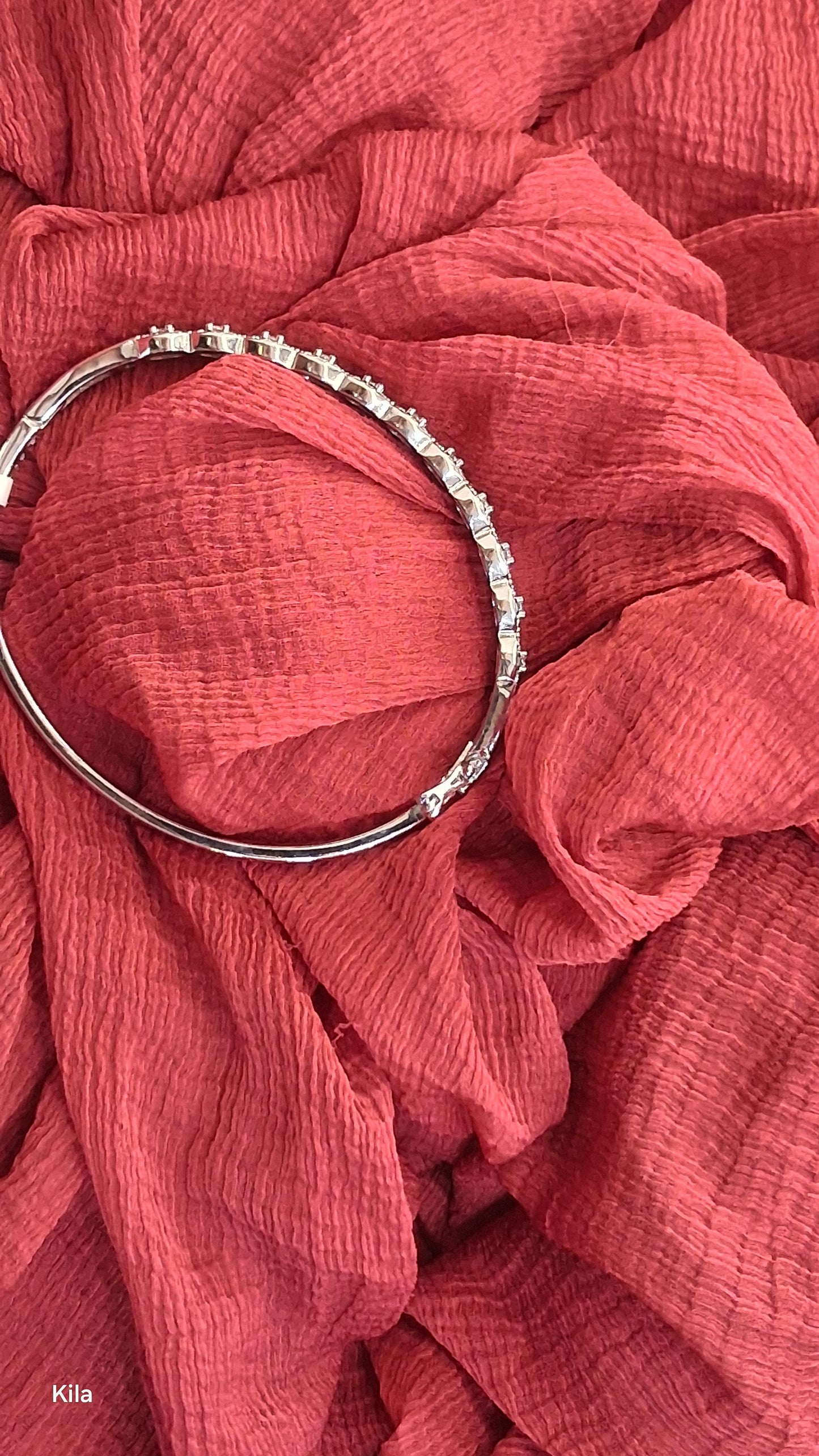 92.5 Silver Kada | Stylish Minimal Design | Elegant Jewellery
