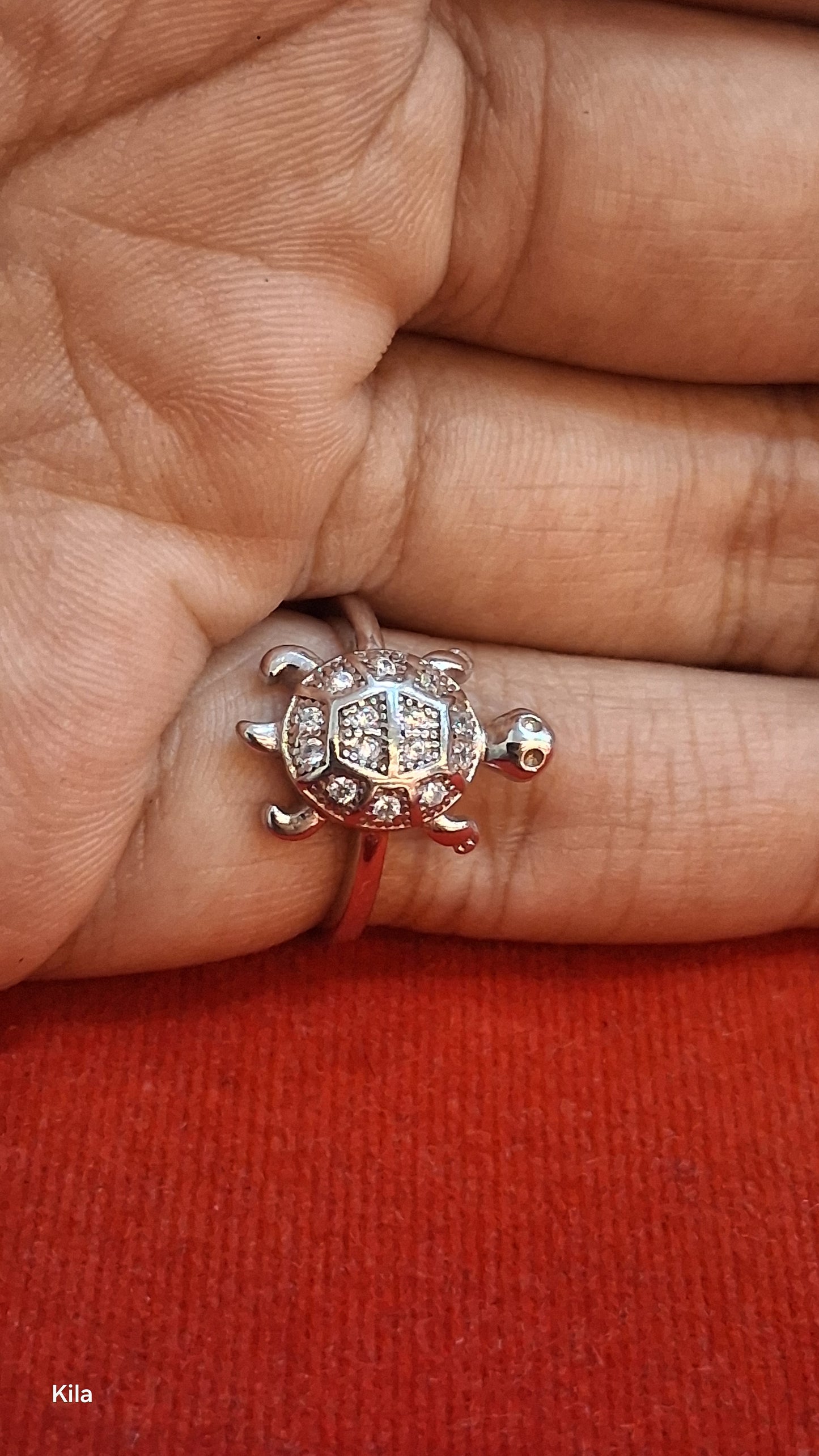 92.5 Silver Lucky Tortoise Ring | Wealth & Stability Symbol | Stylish Jewellery