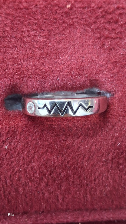 92.5 Silver Couple Rings (Men Size 19 | Women Size 8) | Stylish Classic Matching Design | Jewellery