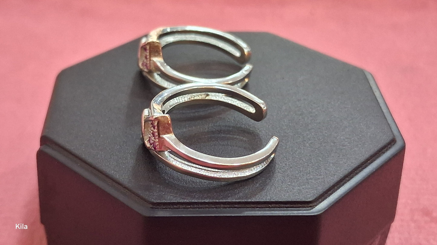 92.5 Silver Elegant Toe Rings | Refined Stylish Finish | Jewellery