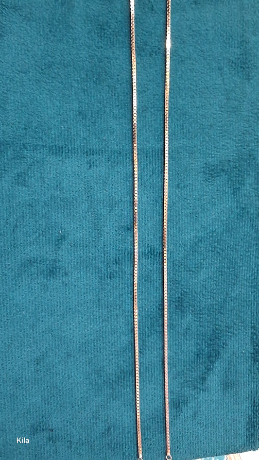 Silver stylish rose gold plated anklets