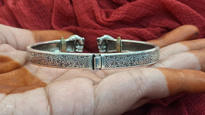 92.5 Silver Premium Men’s Kada | Stylish Bold Design | Elegant Jewellery