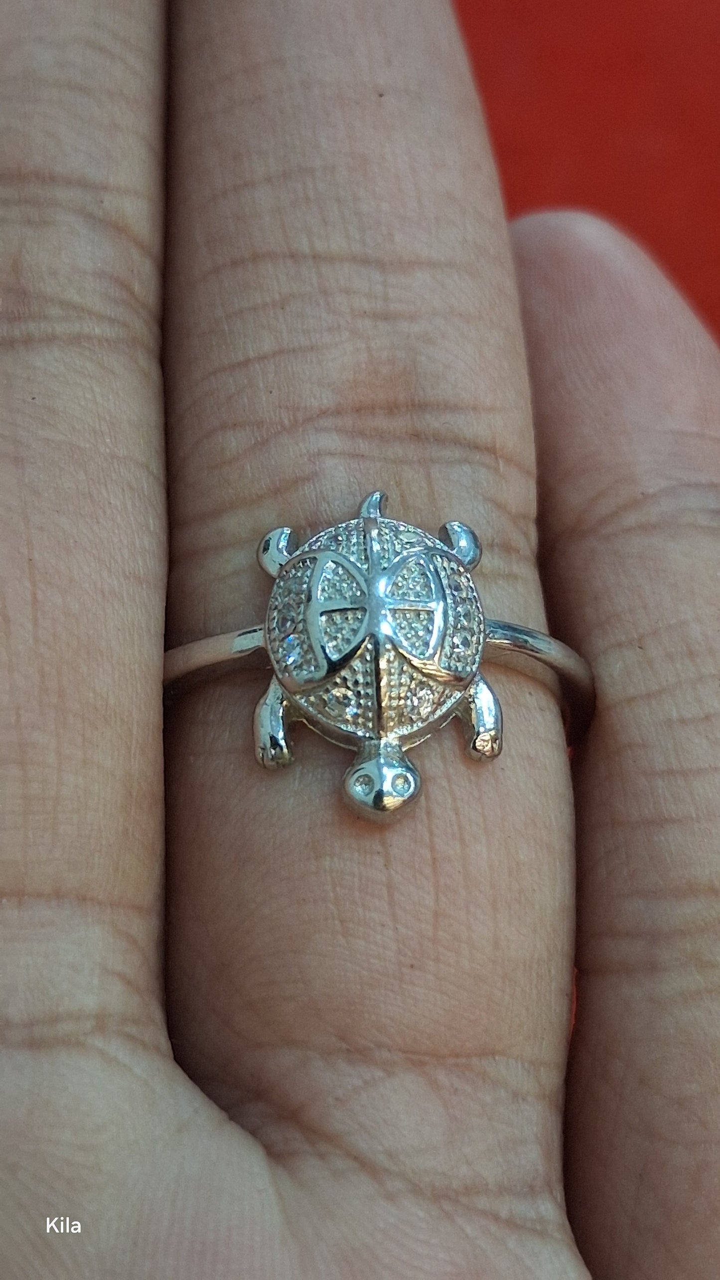 92.5 Silver Refined Tortoise Ring | Polished Finish | Stylish Jewellery