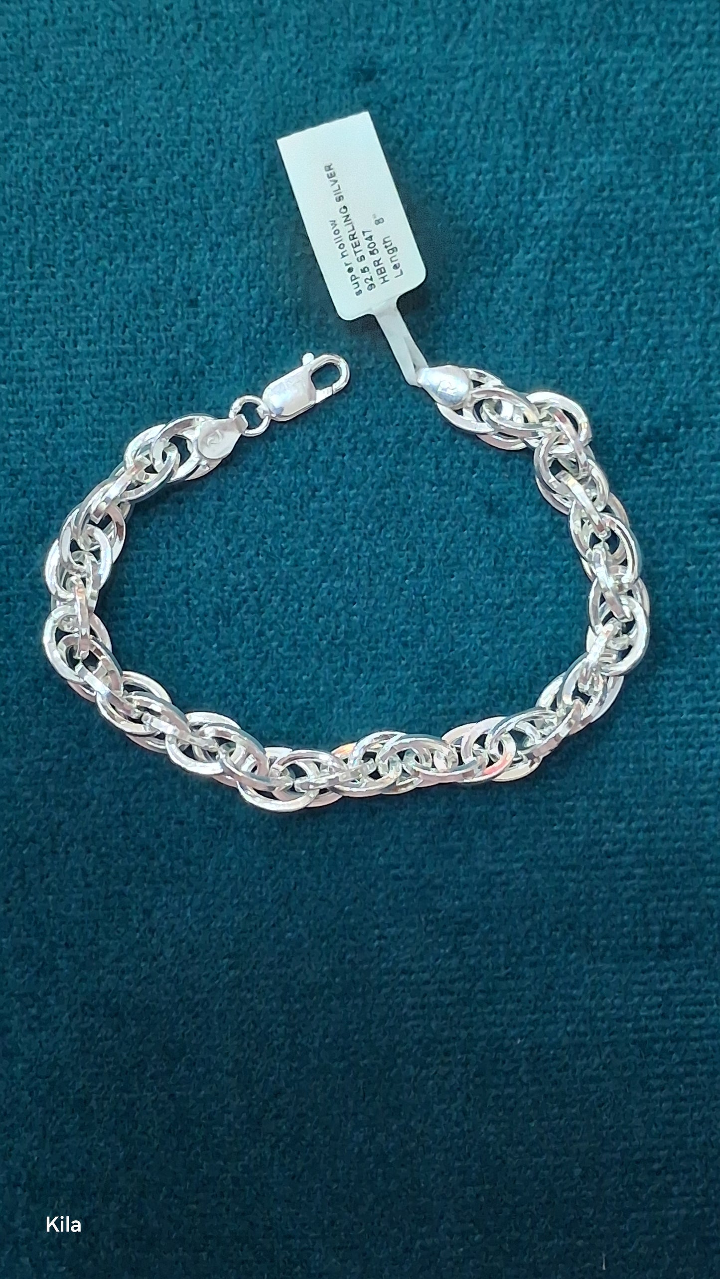 92.5 Silver Men’s Bracelet 8 Inches | Stylish Classic Design | Elegant Jewellery