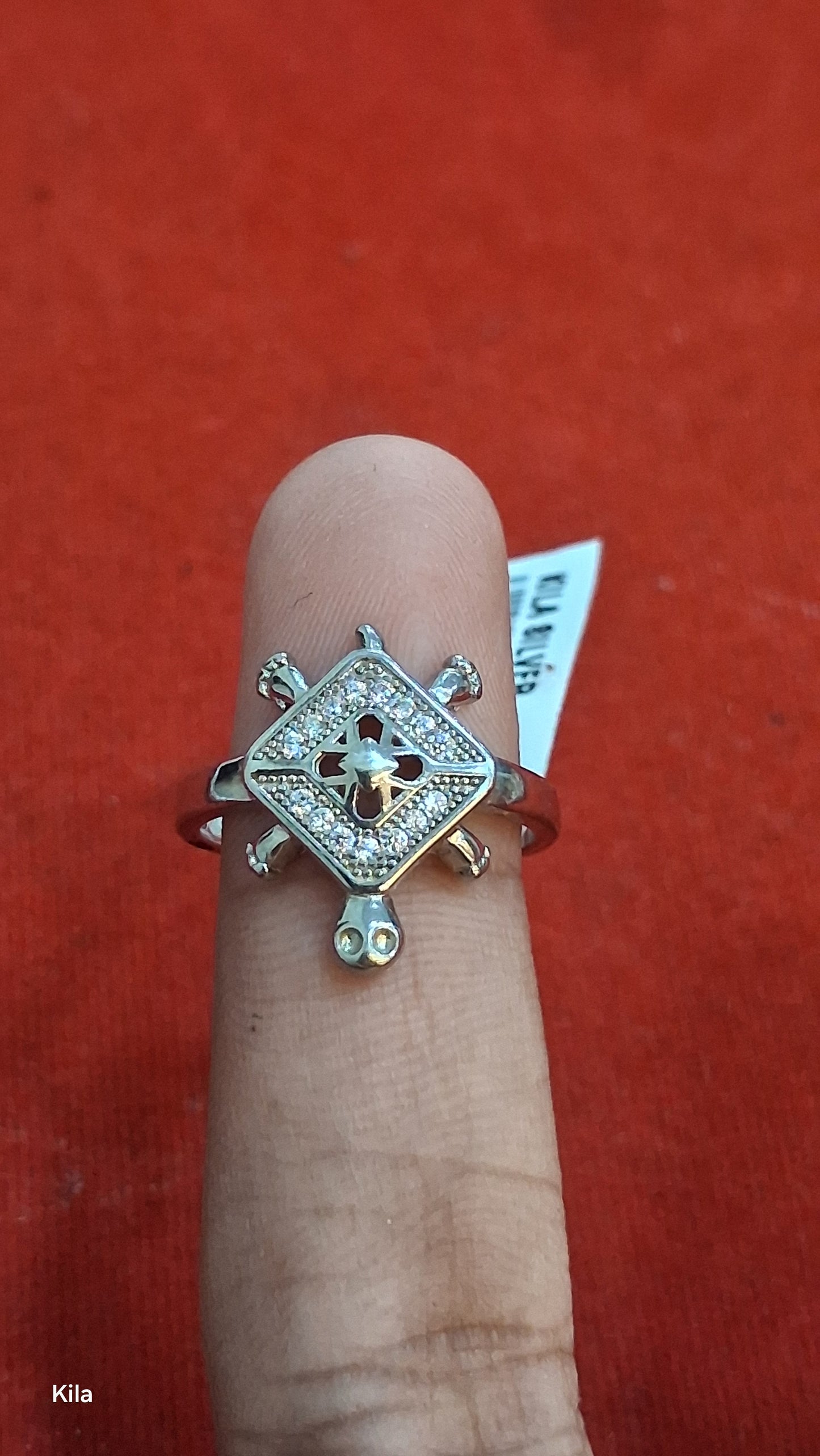 92.5 Silver Tortoise Ring for Women | Protective Symbol Design | Elegant Jewellery