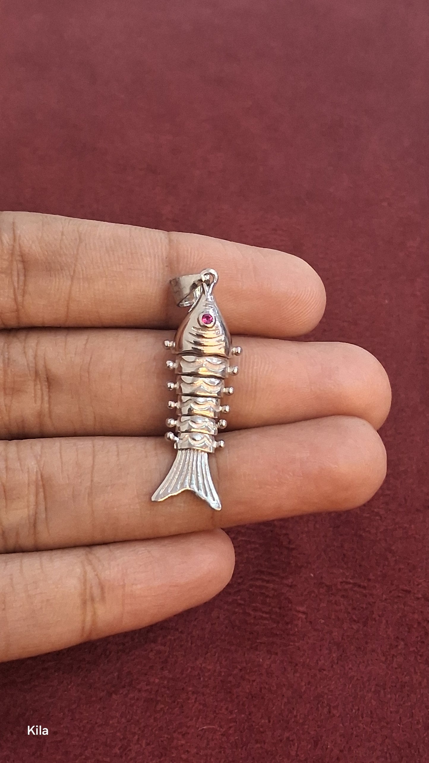 92.5 Silver Fish Pendant | Stylish Symbolic Design | Elegant Jewellery