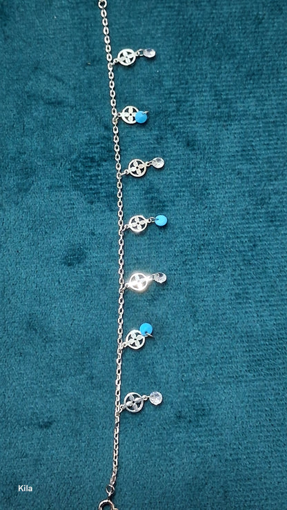92.5 Silver Charm Bracelet | Stylish Premium Finish | Elegant Jewellery