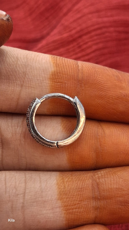 92.5 Silver Bali Earrings | Stylish Classic Hoop Design | Elegant Jewellery
