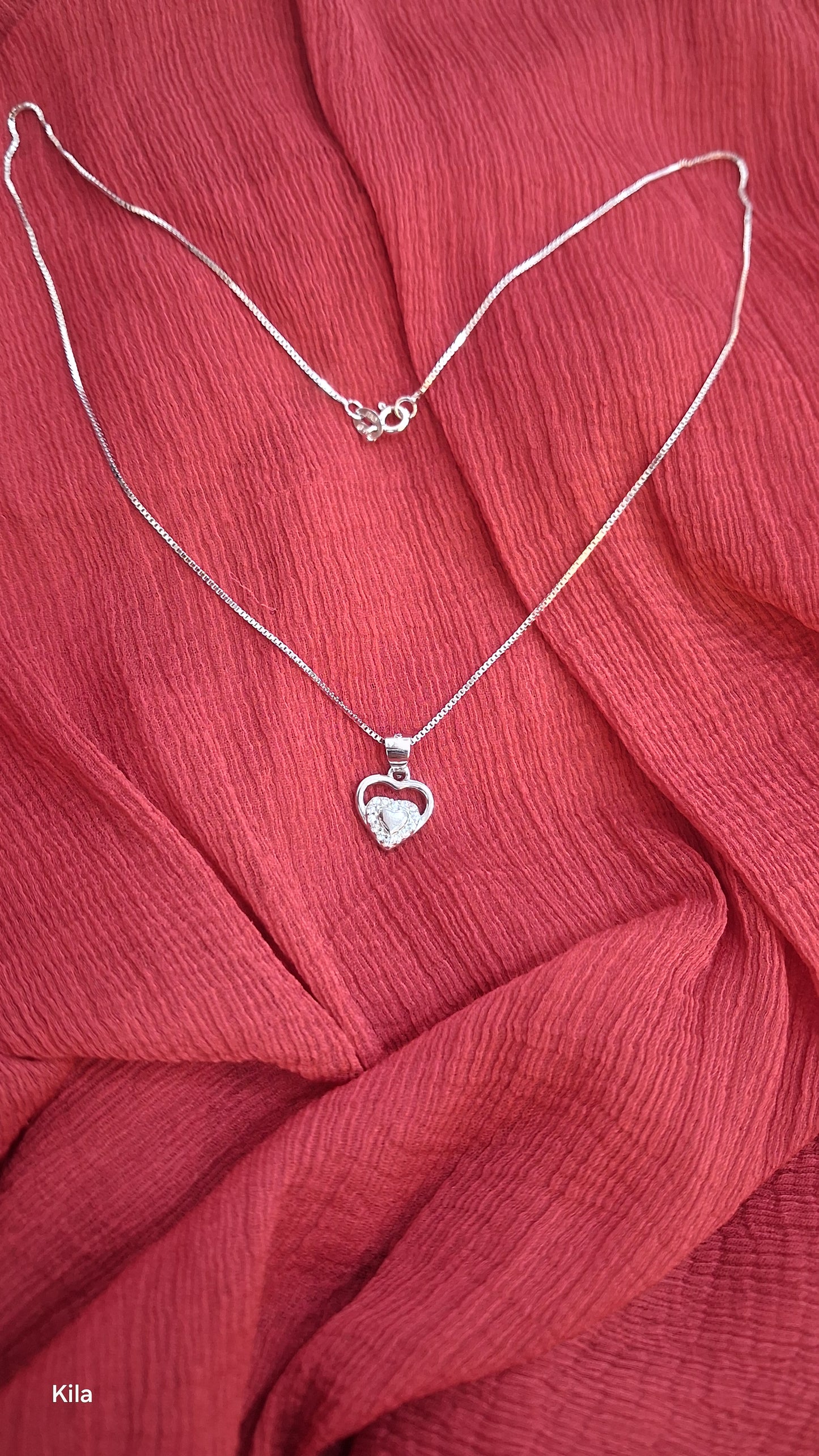 925 Silver Premium Heart Shape Chain 18 Inches | Stylish Polished Design | Elegant Jewellery
