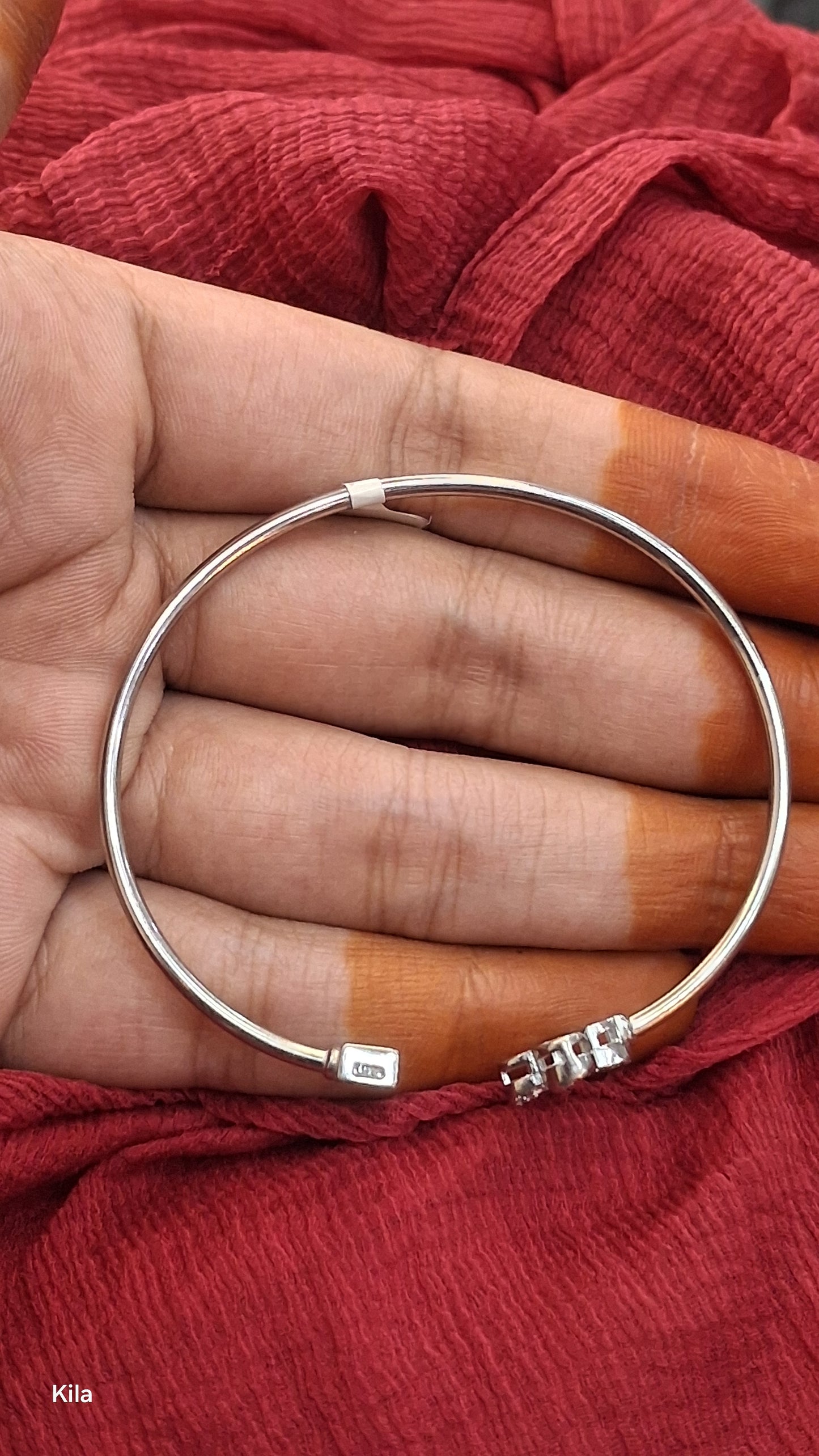 92.5 Silver Minimal Bracelet | Stylish Clean Design | Elegant Jewellery