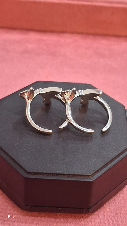 92.5 Silver Humming Bird Toe Rings | Cute Nature Inspired Design | Jewellery