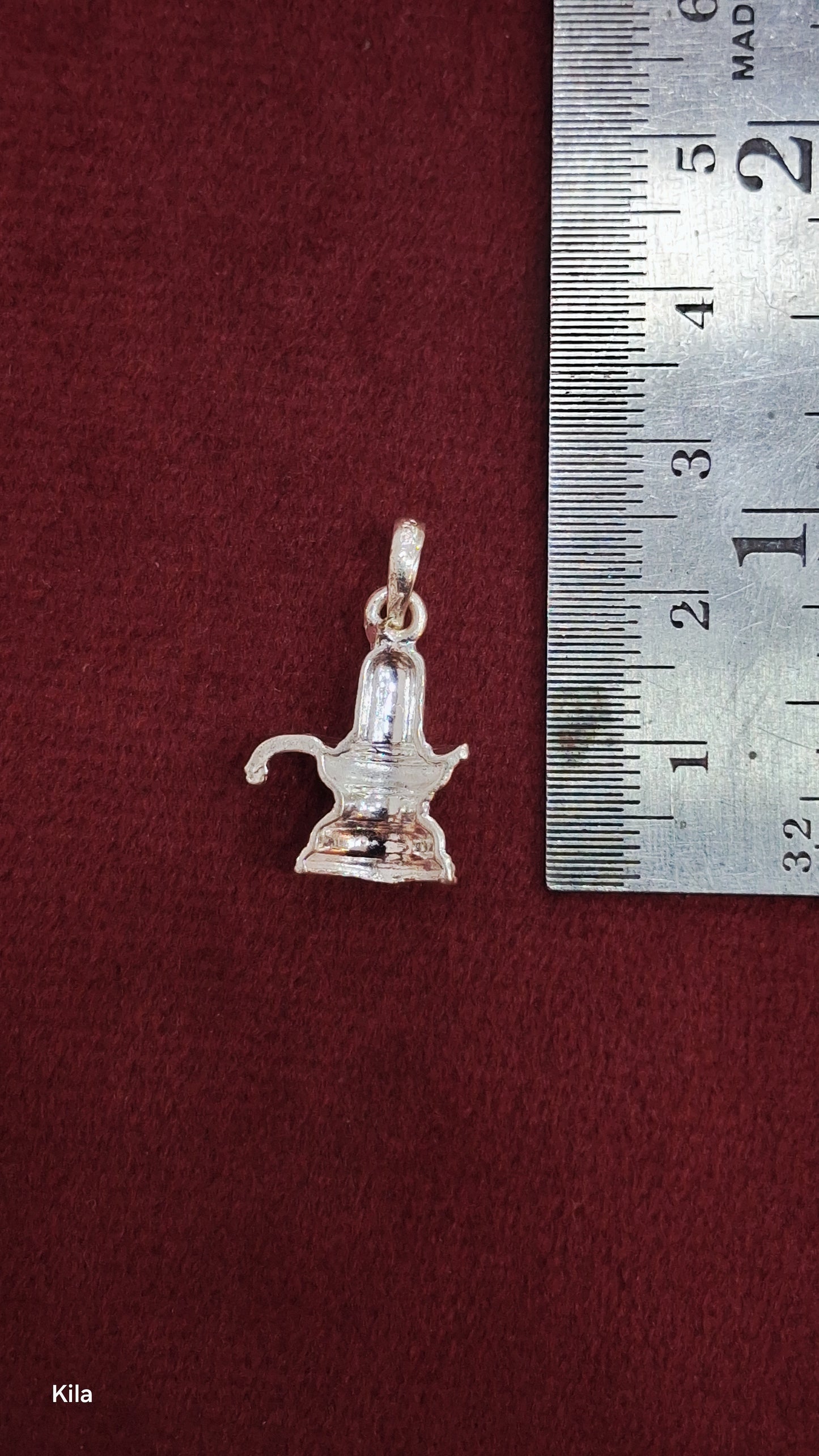 92.5 Silver Shiva Linga Pendant | Sacred Divine Design | Spiritual Jewellery