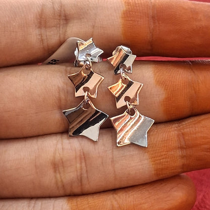 92.5 Silver Earrings | Stylish Refined Design | Elegant Jewellery