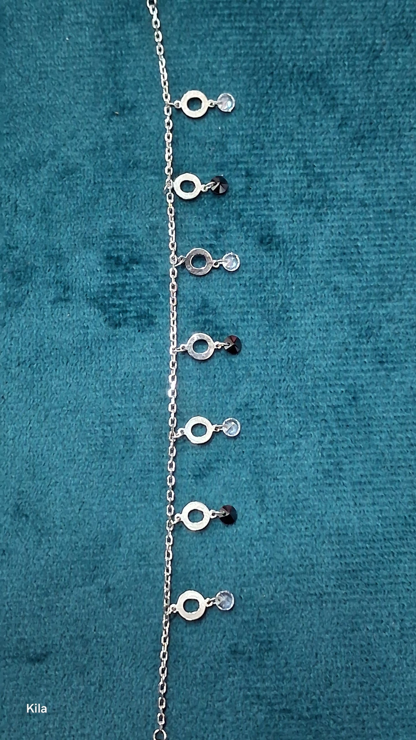 92.5 Silver Charm Bracelet | Stylish Modern Design | Elegant Jewellery