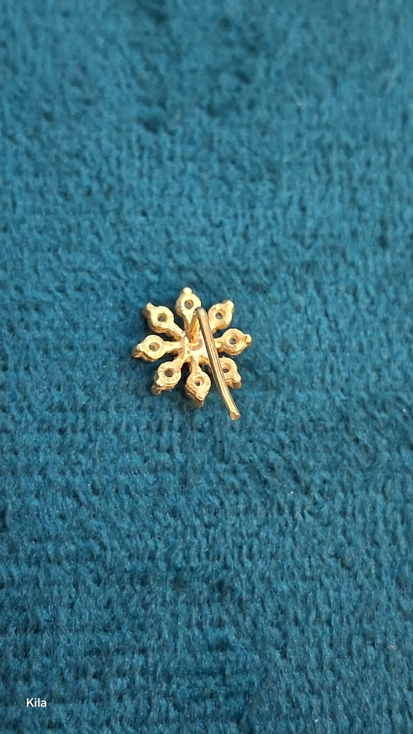 92.5 Silver Gold Plated Nose Pin | Stylish Elegant Finish | Jewellery