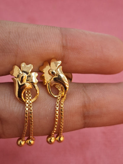 92.5 Silver Chain Model Jhumkis | Stylish Hanging Design | Jewellery