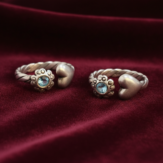 92.5 Silver Premium Toe Rings | Elegant Traditional Design | Jewellery