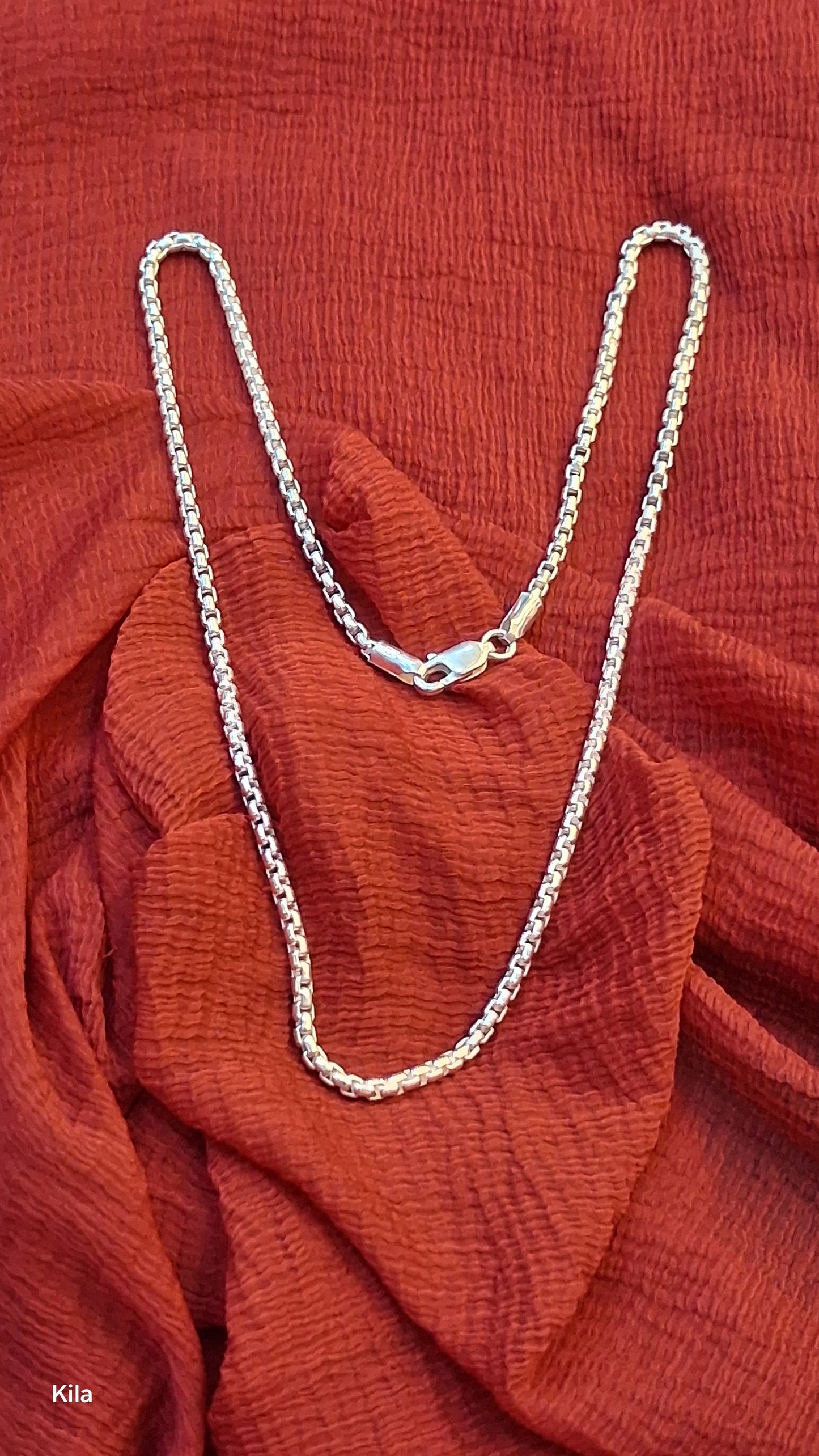 92.5 Silver Men’s Chain 20 Inches | Stylish Refined Design | Elegant Jewellery
