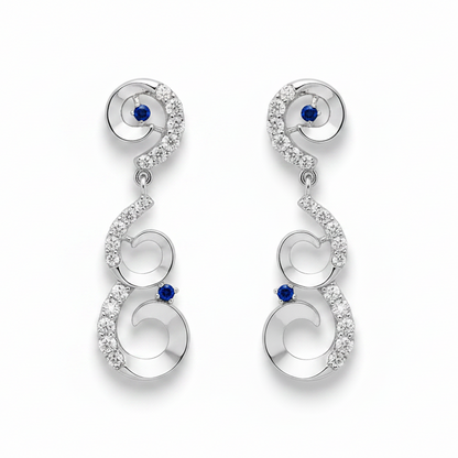 92.5 Silver Earrings | Stylish Elegant Design | Fashion Jewellery