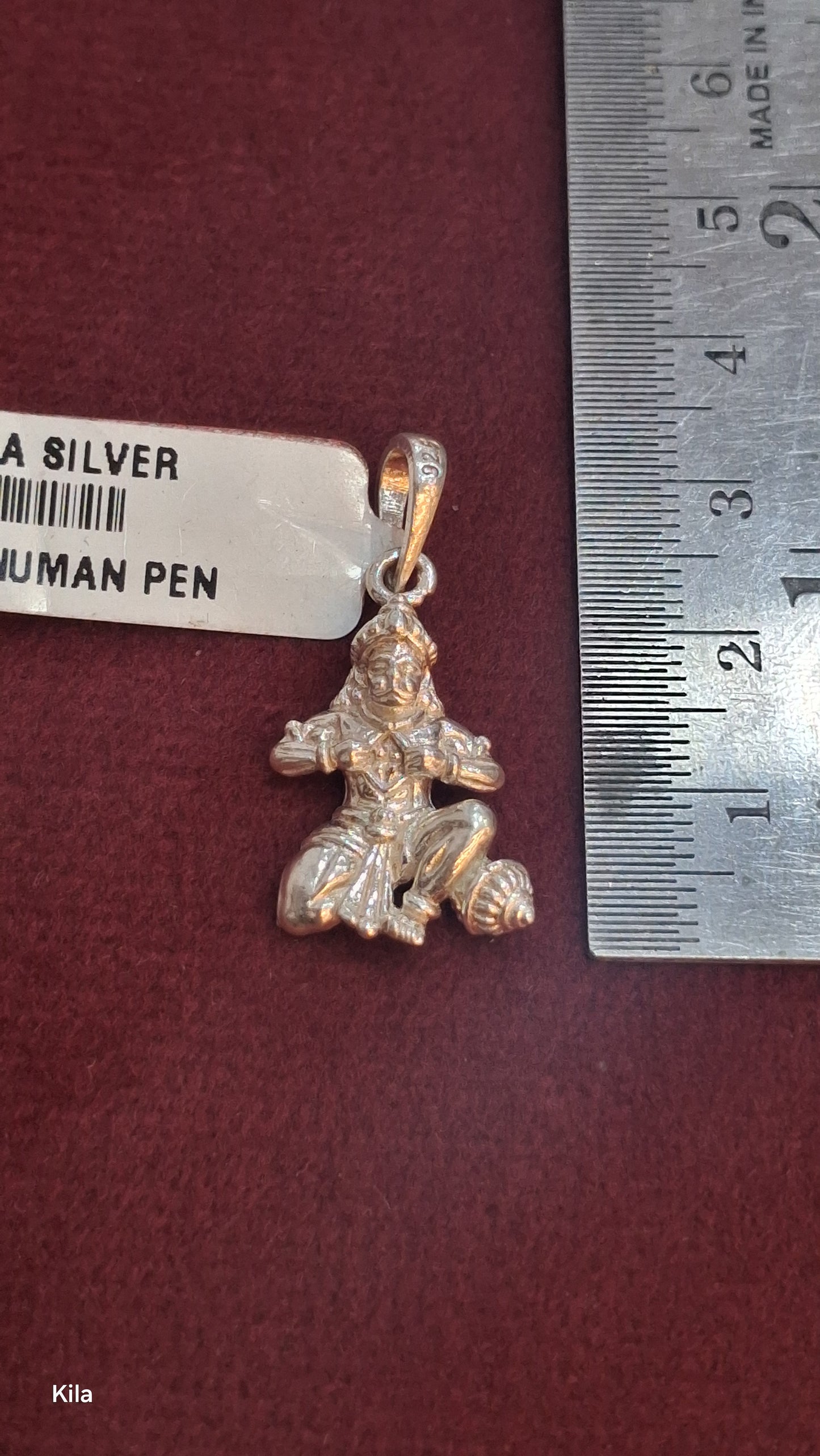 92.5 Silver Hanuman Ji Pendant | Divine Strength Design | Spiritual Jewellery
