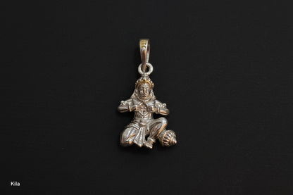 92.5 Silver Hanuman Ji Pendant | Divine Strength Design | Spiritual Jewellery