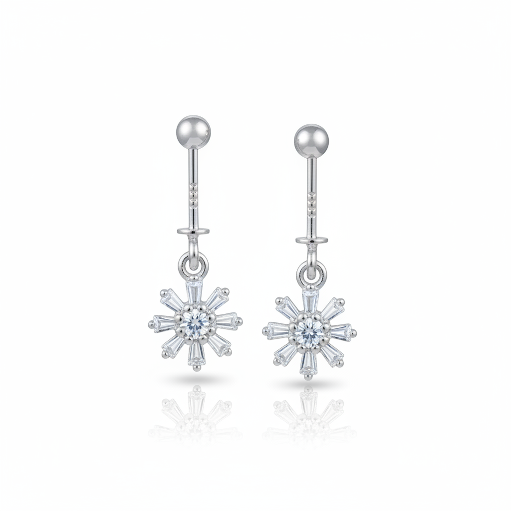92.5 Silver Bugadi | Stylish Classic Design | Elegant Jewellery pair