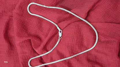 92.5 Silver Men’s Chain 20 Inches | Stylish Refined Design | Elegant Jewellery
