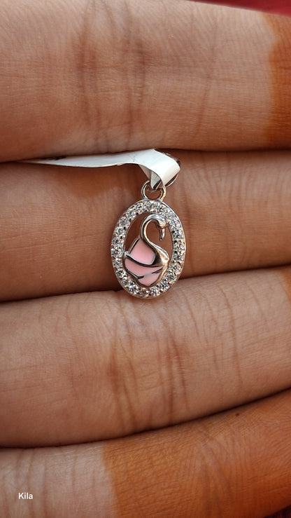 92.5 Silver Swan Pendant | Stylish Elegant Design | Premium Jewellery