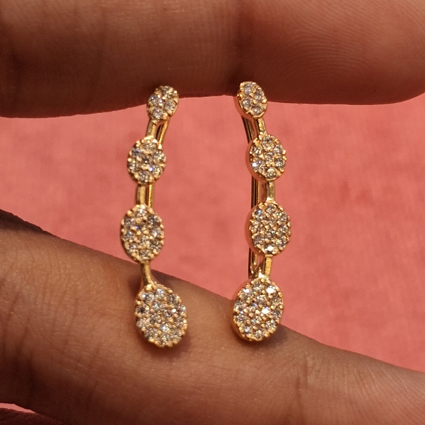 92.5 Silver Premium Gold Plated Earcuff | Polished Elegant Finish | Jewellery