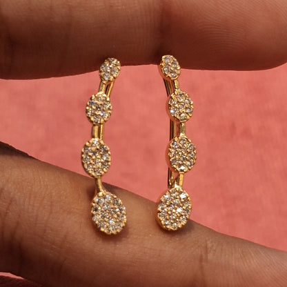92.5 Silver Premium Gold Plated Earcuff | Polished Elegant Finish | Jewellery