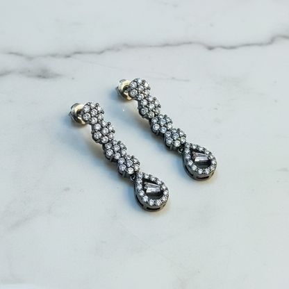 92.5 Silver Earrings | Stylish Refined Design | Elegant Jewellery pair