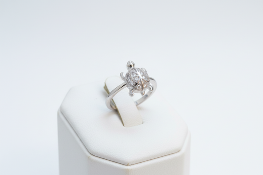 92.5 Silver Refined Tortoise Ring | Polished Finish | Stylish Jewellery