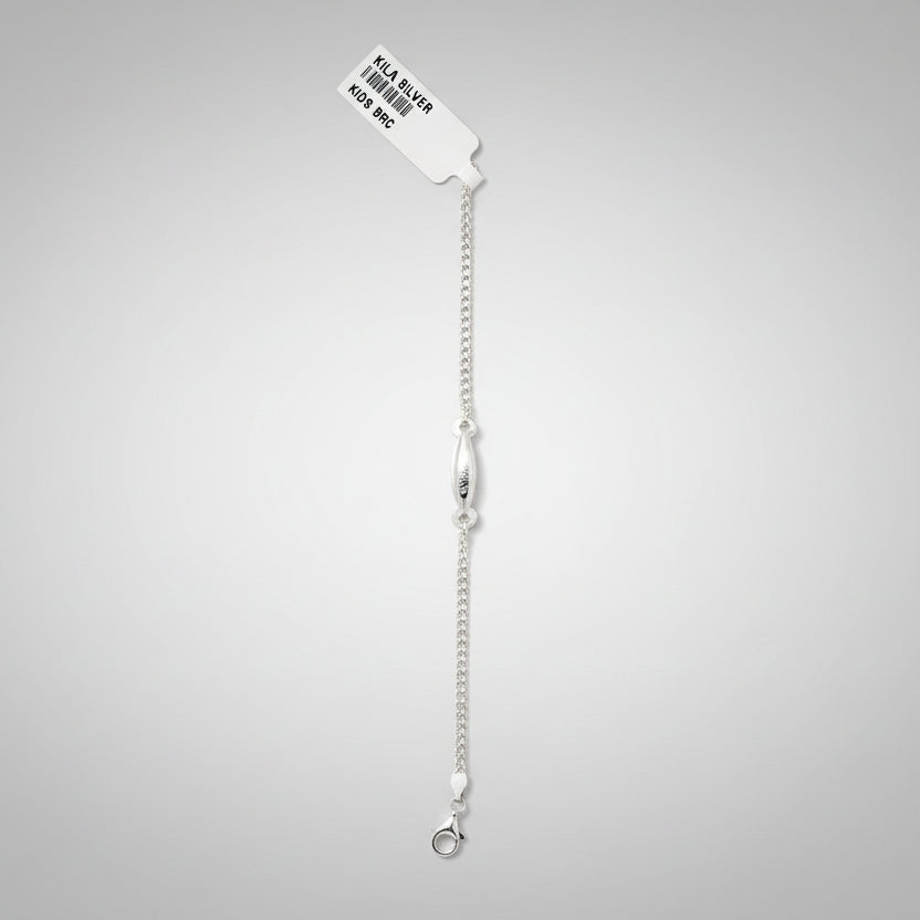 92.5 Silver Kids Bracelet | Stylish Cute Design | Elegant Kids Jewellery
