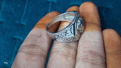 92.5 Silver Men’s Ring Size 19 | Stylish Classic Design | Elegant Jewellery