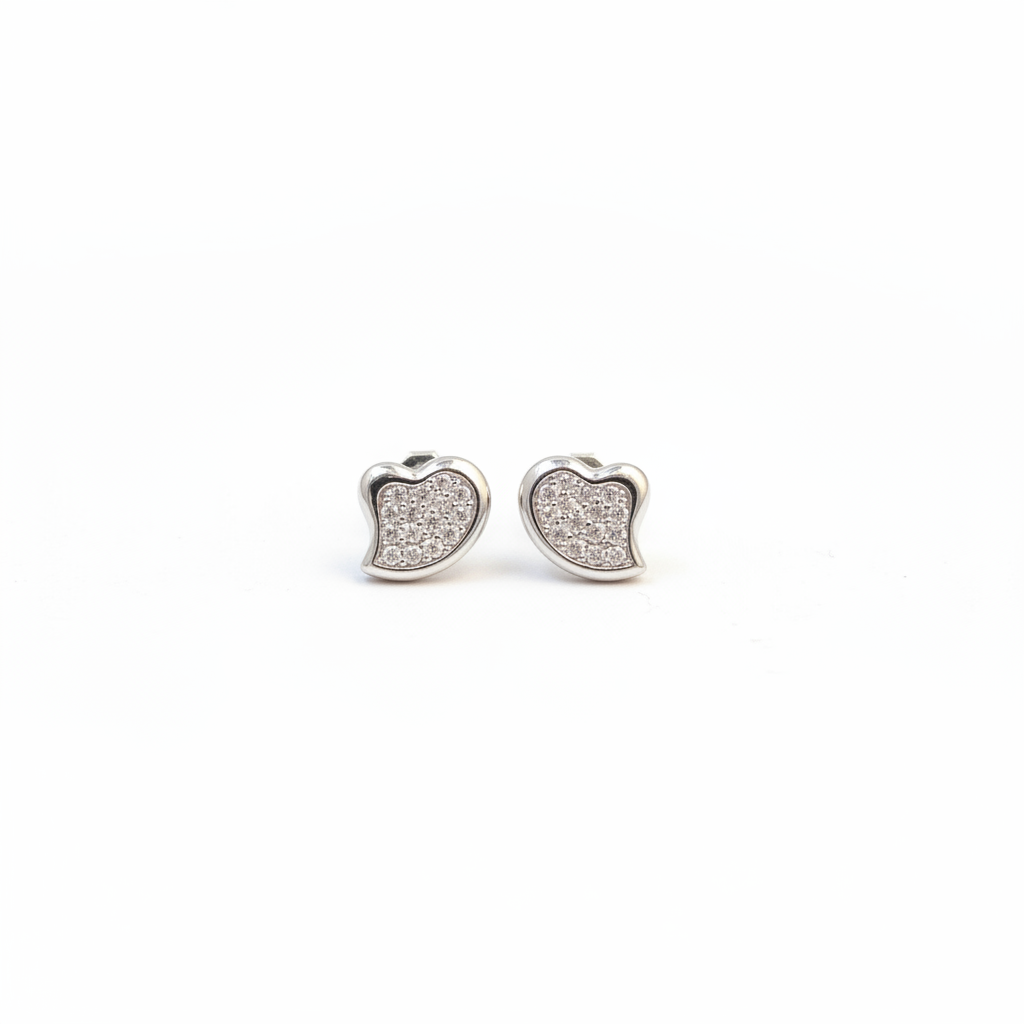 92.5 Silver Simple Studs | Stylish Clean Design | Elegant Jewellery