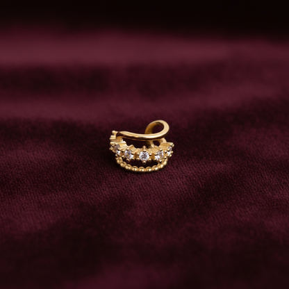 92.5 Silver Gold Plated Earcuff (Single Piece) | Stylish Modern Design | Jewellery