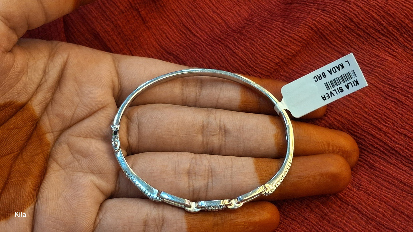 92.5 Silver Kada | Stylish Elegant Design | Traditional Jewellery