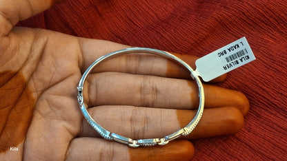 92.5 Silver Kada | Stylish Elegant Design | Traditional Jewellery