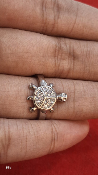 925 Silver Tortoise Ring | Stylish Unique Design