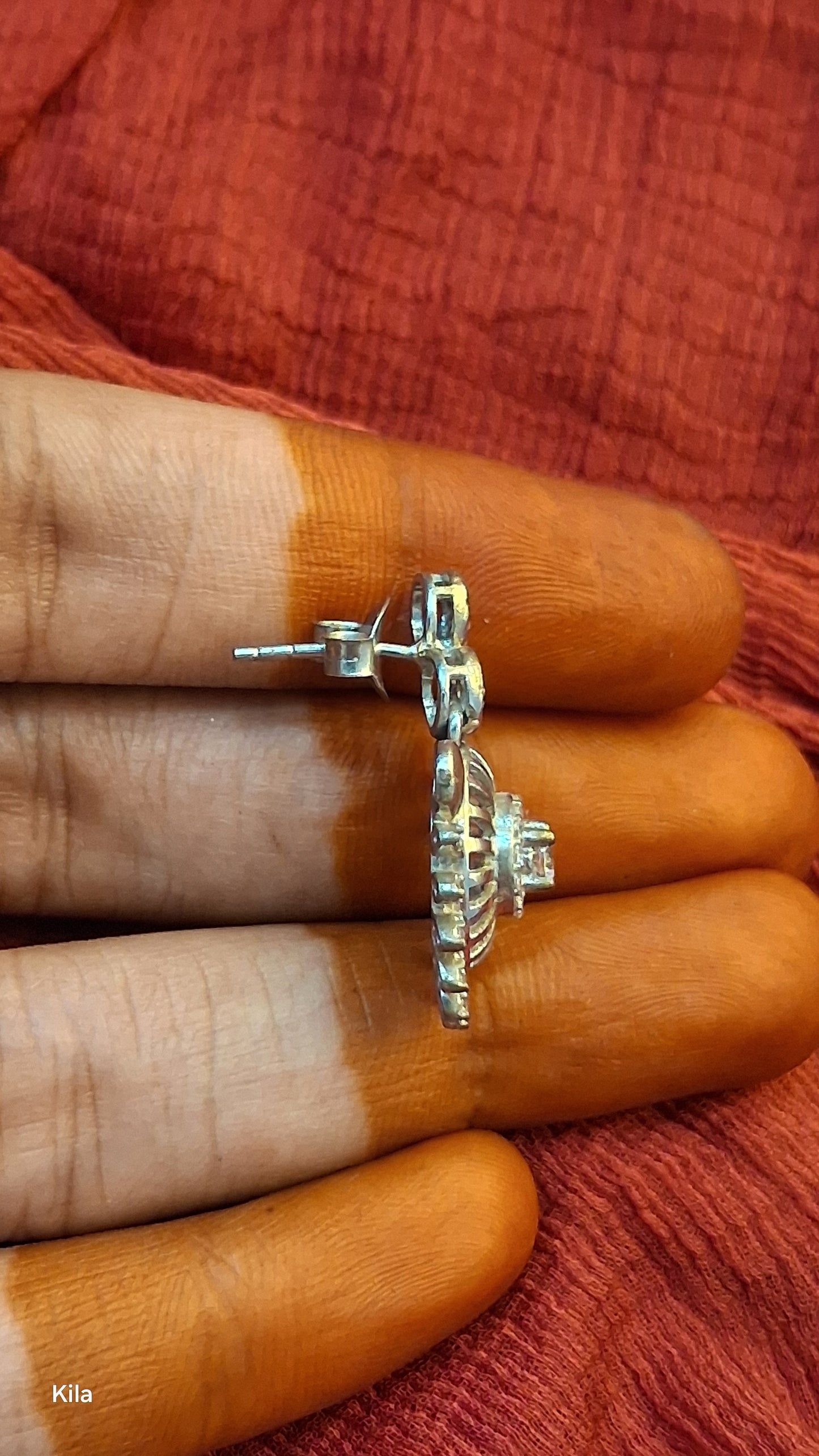 92.5 Silver Earrings | Stylish Refined Design | Elegant Jewellery